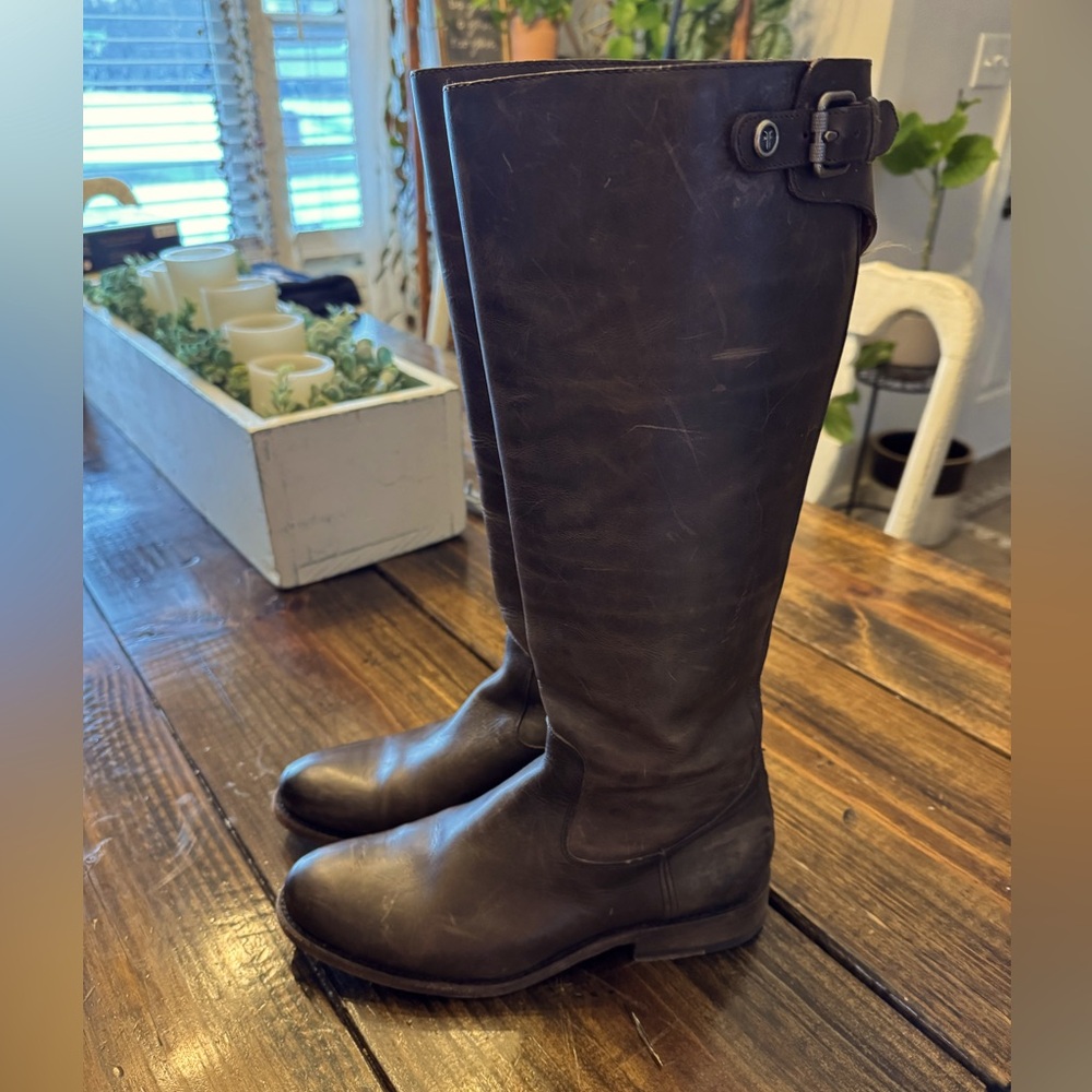 FRYE Jayden Buckle Riding Boots Size 8